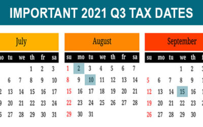 2021 Q3 tax calendar: Key deadlines for businesses and other employers